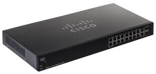 Cisco SG250-18 Managed L2/L3 Gigabit Ethernet (10/100/1000) Black 1U цена и информация | Коммутаторы (Switch) | kaup24.ee