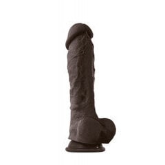 Dildo Colors nauding 8", tumepruun hind ja info | Dildod | kaup24.ee