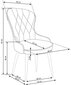 2 tooli komplekt Halmar K366, tumeroheline hind ja info | Söögilaua toolid, köögitoolid | kaup24.ee