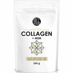 Kollageenipulber Diet Food Collagen + MSM (200 g) цена и информация | Витамины, пищевые добавки, препараты для хорошего самочувствия | kaup24.ee