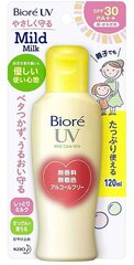 Biore UV SPF 30+ päikesekaitsepiim kogu perele 120ml hind ja info | Päikesekreemid | kaup24.ee