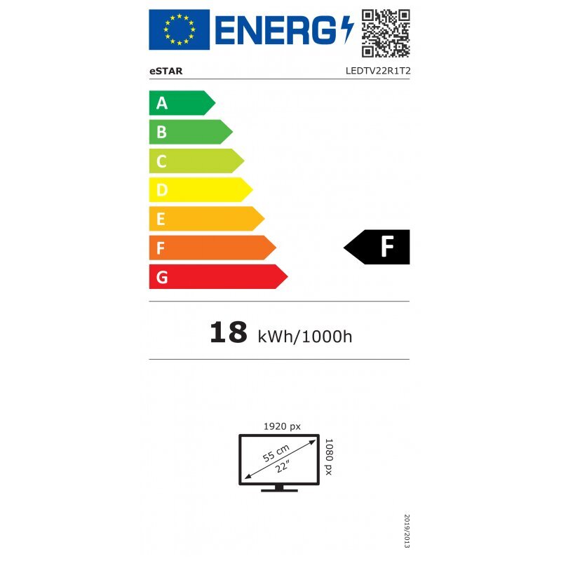 eStar LEDTV22R1T2 hind ja info | Telerid | kaup24.ee