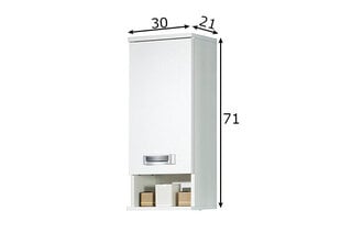 Верхний шкаф в ванную Cadiz, белый цена и информация | Шкафчики для ванной | kaup24.ee