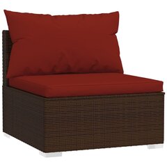 Садовый комплект мебели, 4 части, коричневый цена и информация | Садовые стулья, кресла, пуфы | kaup24.ee