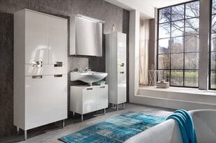 Комплект мебели для ванной комнаты с LED-светильником Mars, белый глянцевый цена и информация | Комплекты в ванную | kaup24.ee