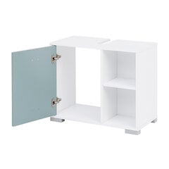 Комплект мебели для ванной комнаты с LED-светильником Kimi, голубой / белый цена и информация | Комплекты в ванную | kaup24.ee