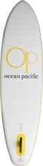 Надувная доска для гребли Ocean Pacific Malibu Lite 10'6, белая / серая / желтая цена и информация | SUP доски, водные лыжи, водные аттракционы | kaup24.ee