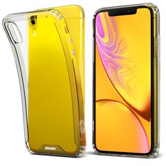 Moozy Xframe Löögikindel Ümbris iPhone XR - Läbipaistev Hübriidümbris koos Selge Lööke Summutava TPU Raamiga цена и информация | Чехлы для телефонов | kaup24.ee