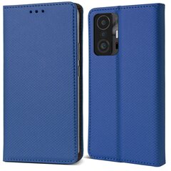 Перекидной чехол Moozy для Xiaomi 11T, Xiaomi 11T Pro - Темно-синий магнитный откидной футляр с держателем для карт и подставкой цена и информация | Чехлы для телефонов | kaup24.ee