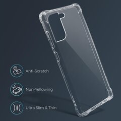 Ударопрочный силиконовый чехол Moozy для Samsung Galaxy S22 5G - Прозрачный чехол для телефона с усиленной защитой углов цена и информация | Чехлы для телефонов | kaup24.ee