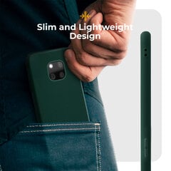 Moozy Minimalist Kerge Silikoonist Ümbris Huawei Mate 20 Pro, Tumeroheline – Matt Õhuke Pehme TPU Ümbris hind ja info | Telefoni kaaned, ümbrised | kaup24.ee