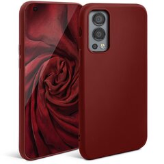 Силиконовый Чехол Moozy Minimalist для OnePlus Nord 2 5G – Тонкий и матовый чехол из силикона TPU, винно-красный цена и информация | Чехлы для телефонов | kaup24.ee