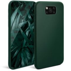 Силиконовый Чехол Moozy Minimalist для Xiaomi Poco X3 Pro, Xiaomi Poco X3 NFC, Xiaomi Poco X3 – Тонкий и матовый чехол из силикона TPU, темно-зеленый цена и информация | Чехлы для телефонов | kaup24.ee