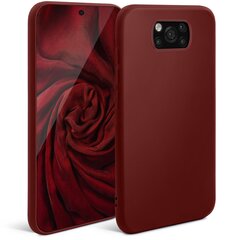 Силиконовый Чехол Moozy Minimalist для Xiaomi Poco X3 Pro, Xiaomi Poco X3 NFC, Xiaomi Poco X3 – Тонкий и матовый чехол из силикона TPU, винно-красный цена и информация | Чехлы для телефонов | kaup24.ee