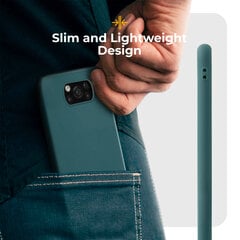 Moozy Minimalist Kerge Silikoonist Ümbris Xiaomi Poco X3 Pro, Xiaomi Poco X3 NFC, Xiaomi Poco X3, Hall Sinine – Matt Õhuke Pehme TPU Ümbris hind ja info | Telefoni kaaned, ümbrised | kaup24.ee