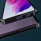 Moozy Xframe Löögikindel Ümbris Samsung Galaxy S21 FE 5G - Kahevärviline Läbipaistev Hübriidümbris koos Musta Lööke Summutava TPU Raamiga hind ja info | Telefoni kaaned, ümbrised | kaup24.ee