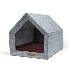 Rexproduct lemmiklooma pesa Kennel, L, hall/bordoo цена и информация | Лежаки, домики | kaup24.ee