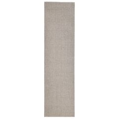 vidaXL vaip, naturaalne sisal, 66 x 250 cm, liivakarva цена и информация | Коврики | kaup24.ee