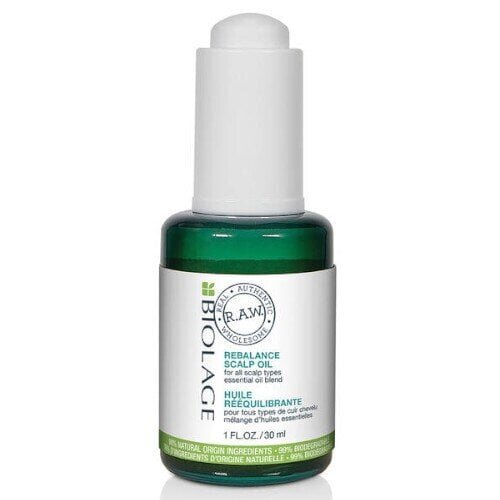 Juukseõli Matrix R.A.W. Rebalance Scalp Oil - Soothing oil for the scalp, 30 ml цена и информация | Maskid, õlid, seerumid | kaup24.ee