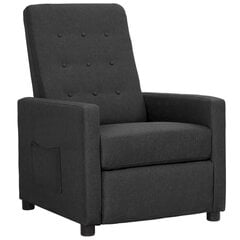 Откидывающееся кресло vidaXL, светло-серое цена и информация | Кресла в гостиную | kaup24.ee
