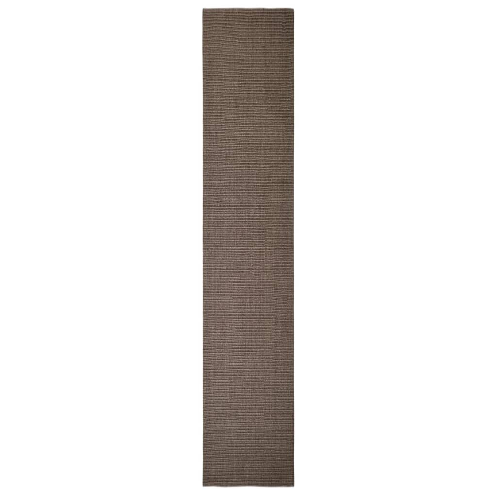 vidaXL vaip naturaalne sisal 66x350 cm, pruun hind ja info | Vaibad | kaup24.ee