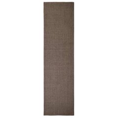 vidaXL vaip, naturaalne sisal, 66 x 250 cm, pruun hind ja info | Vaibad | kaup24.ee