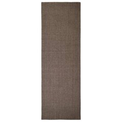 vidaXL vaip naturaalne sisal 66x200 cm, pruun hind ja info | Vaibad | kaup24.ee