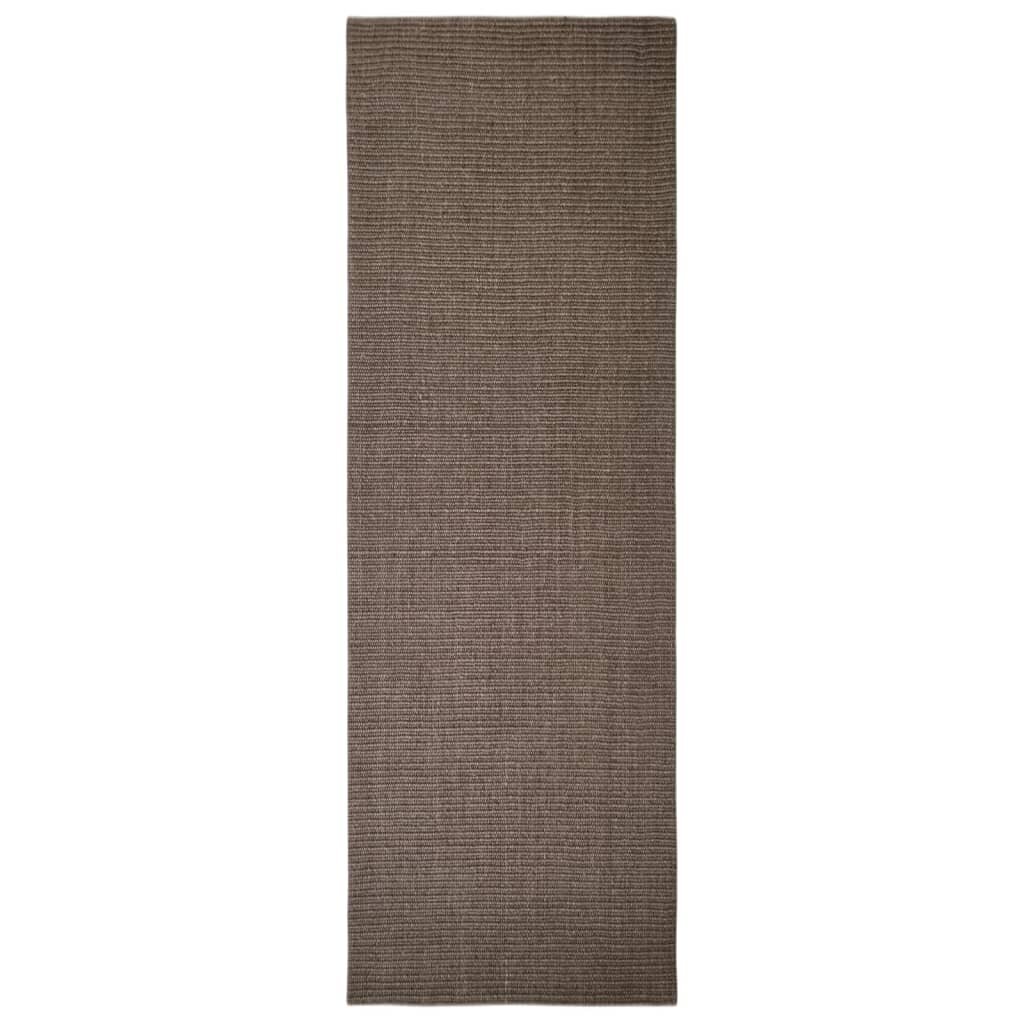 vidaXL vaip naturaalne sisal 66x200 cm, pruun цена и информация | Vaibad | kaup24.ee