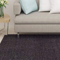 vidaXL vaip, naturaalne sisal, 100 x 350 cm, must цена и информация | Ковры | kaup24.ee