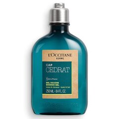 L'Occitane CAP CEDRAT Гель для душа 250ml цена и информация | L'Occitane Духи, косметика | kaup24.ee