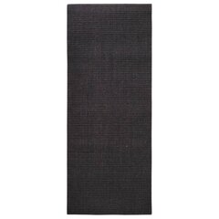 vidaXL vaip, naturaalne sisal, 80 x 200 cm, must hind ja info | Vaibad | kaup24.ee
