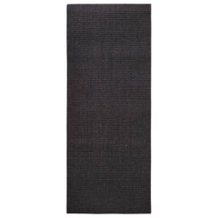 vidaXL vaip, naturaalne sisal, 80 x 200 cm, must цена и информация | Ковры | kaup24.ee