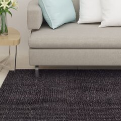 vidaXL vaip naturaalne sisal 66x200 cm, must цена и информация | Ковры | kaup24.ee