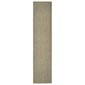 vidaXL vaip, naturaalne sisal, 80 x 350 cm, pruunikashall hind ja info | Vaibad | kaup24.ee