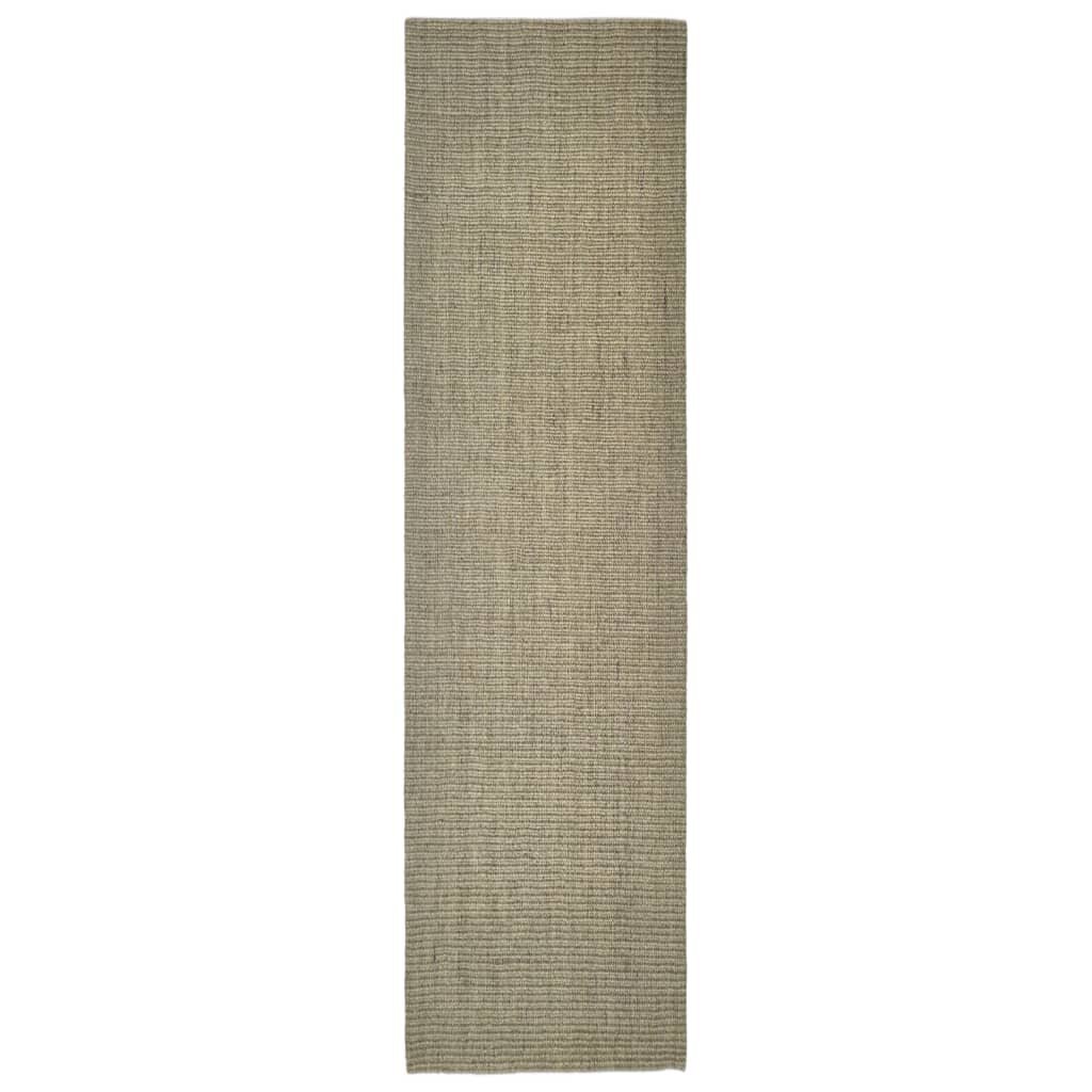 vidaXL vaip, naturaalne sisal, 80 x 300 cm, pruunikashall hind ja info | Vaibad | kaup24.ee