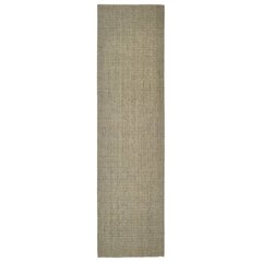 vidaXL vaip naturaalne sisal 66x250 cm, pruunikashall hind ja info | Vaibad | kaup24.ee