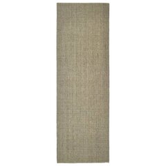 vidaXL vaip naturaalne sisal 66x200 cm, pruunikashall hind ja info | Vaibad | kaup24.ee