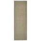 vidaXL vaip naturaalne sisal 66x200 cm, pruunikashall hind ja info | Vaibad | kaup24.ee