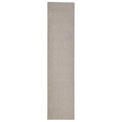 vidaXL vaip, naturaalne sisal, 80 x 350 cm, liivakarva hind ja info | Vaibad | kaup24.ee