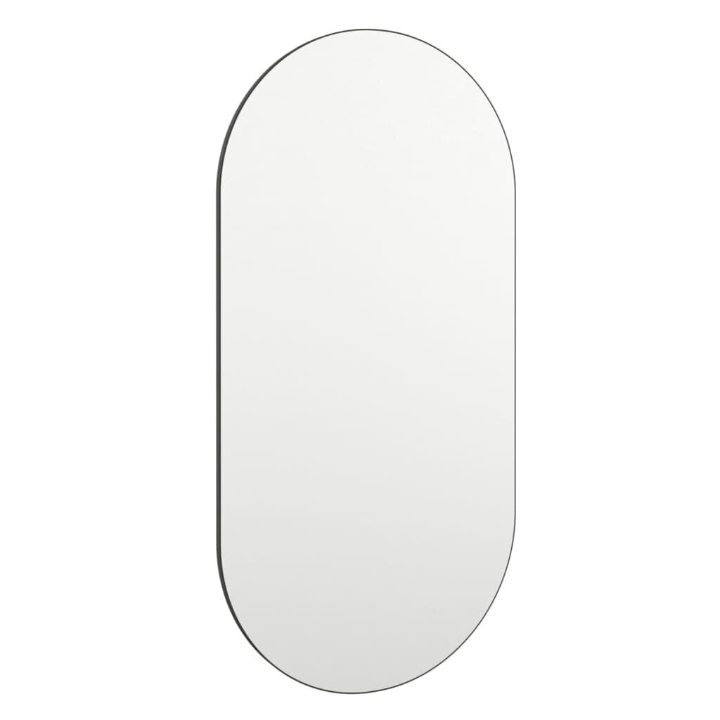 vidaXL peegel LED-tuledega 60x30 cm, klaas, ovaalne hind ja info | Peeglid | kaup24.ee
