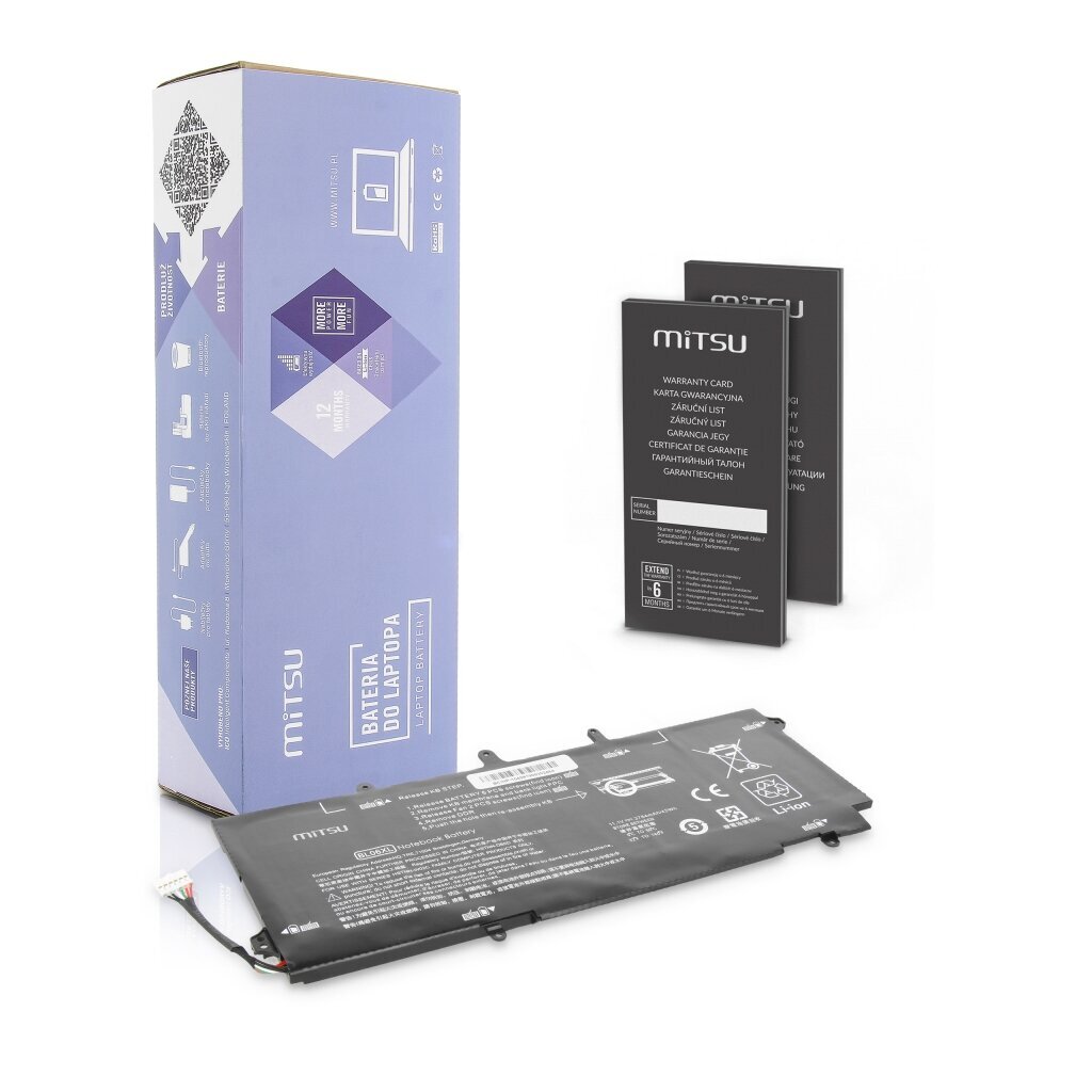 MITSU BATTERY BC/HP-1040 (HP 3800 MAH 42 WH) цена и информация | Sülearvuti akud | kaup24.ee