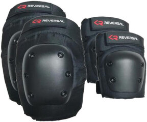 Põlve- ja küünarnukikaitsed Reversal Skate Pads 2-pakk, suurus L, must цена и информация | Защиты | kaup24.ee