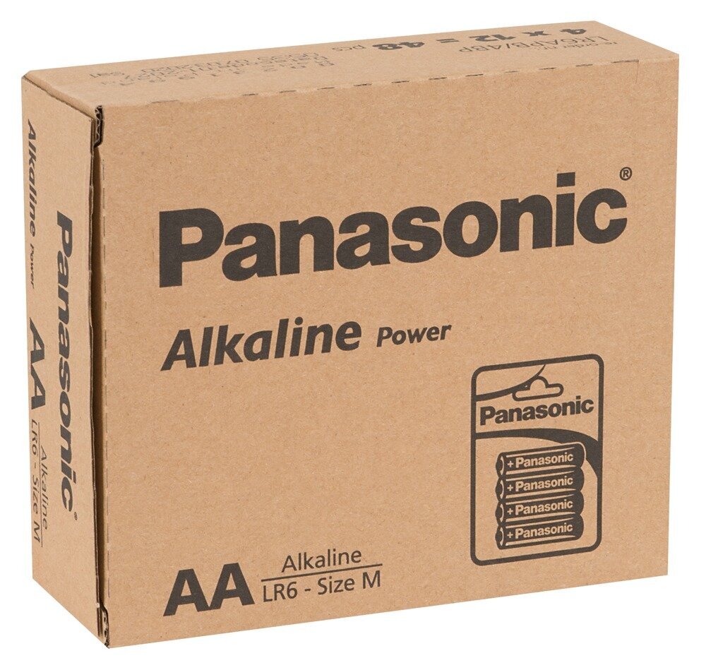 Patareid Panasonic AA 12x4 hind ja info | Patareid | kaup24.ee