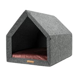 Rexproduct лежак-будка Kennel, S, серый/фиолетовый цена и информация | Лежаки, домики | kaup24.ee