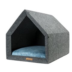 Rexproduct lemmiklooma pesa Kennel, M, hall/sinine цена и информация | Лежаки, домики | kaup24.ee