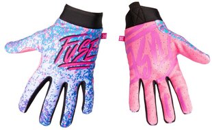 Перчатки защитные Fuse Omega Gloves Turbo/Blue Splash V2, размер M цена и информация | Movino Твердой брони прочный Детский жлем  ркгулеровкой ремешков размер M (3-7л.) Черный | kaup24.ee