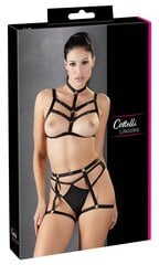 Поясной комплект Cottelli Lingerie, черный цена и информация | Сексуальное женское белье | kaup24.ee