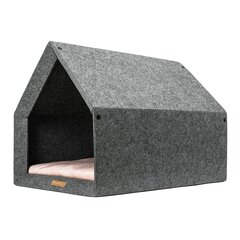 Rexproduct lemmiklooma pesa Kennel, S, hall/roosa цена и информация | Лежаки, домики | kaup24.ee