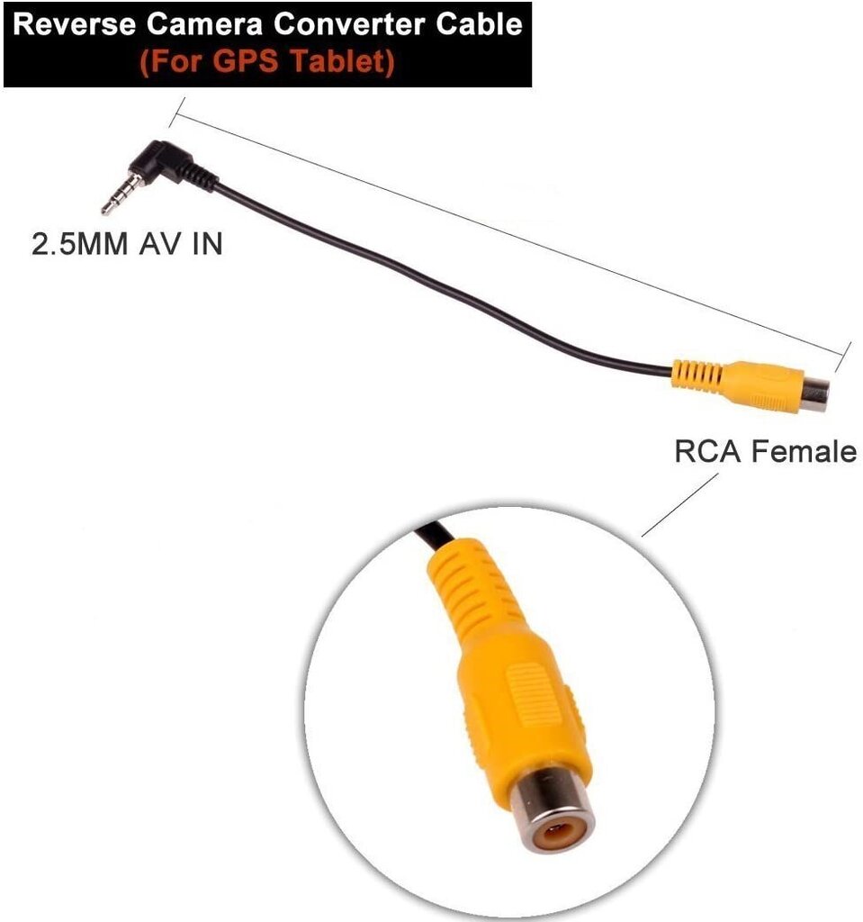 Adapter Aux 2,5 mm RCA Female hind ja info | Turvasüsteemid ja 12V seadmed | kaup24.ee