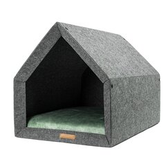 Rexproduct lemmiklooma pesa Kennel, L, hall/roheline цена и информация | Лежаки, домики | kaup24.ee